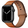 Tech-Protect Δερμάτινο Λουράκι Leatherfit - Apple Watch Ultra/SE/11/10/9/8/7/6/5/4 (49/46/45/44mm) - Brown (0795787713716)