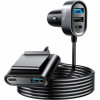 Joyroom Multi-Port Fast Car Charger - Φορτιστής Αυτοκινήτου με 3 x USB-A / 2 x Type-C - QC3.0 - 150cm - 72W - Black (JR-CL05)