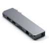 Satechi Αντάπτορας Type-C Pro Hub Max για MacBook - Με 1 x USB 4 / 1 x HDMI / 1 x USB-A 3.0 / 1 x micro/SD / 1 x Gigabit Ethernet / 1 x Type-C / 1 x 3.5mm Jack - Space Gray (ST-UCPHMXM)