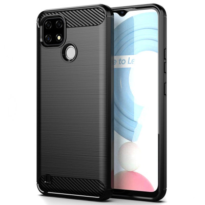 Vivid Carbon Silicone - Θήκη Σιλικόνης Realme C21 - Black (UNCAREALMEC21BK)