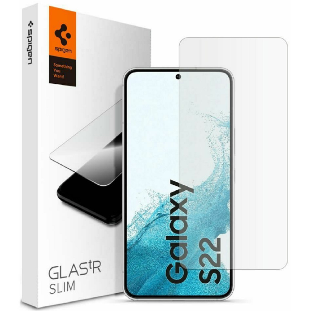 Spigen Tempered Glass GLAS.tR Slim HD - Αντιχαρακτικό Γυαλί Οθόνης Samsung Galaxy S22 5G - Clear (AGL04155)
