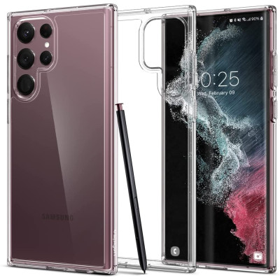 Spigen Ultra Hybrid Θήκη Samsung Galaxy S22 Ultra 5G - Crystal Clear (ACS03918)