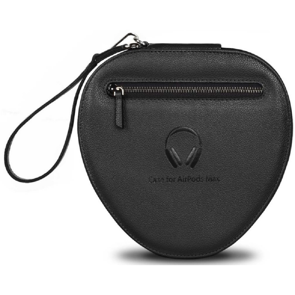 WiWU Chicago PU Leather Bag - Σκληρή Θήκη / Τσαντάκι για Apple Airpods Max - Black (WWAM-BK)