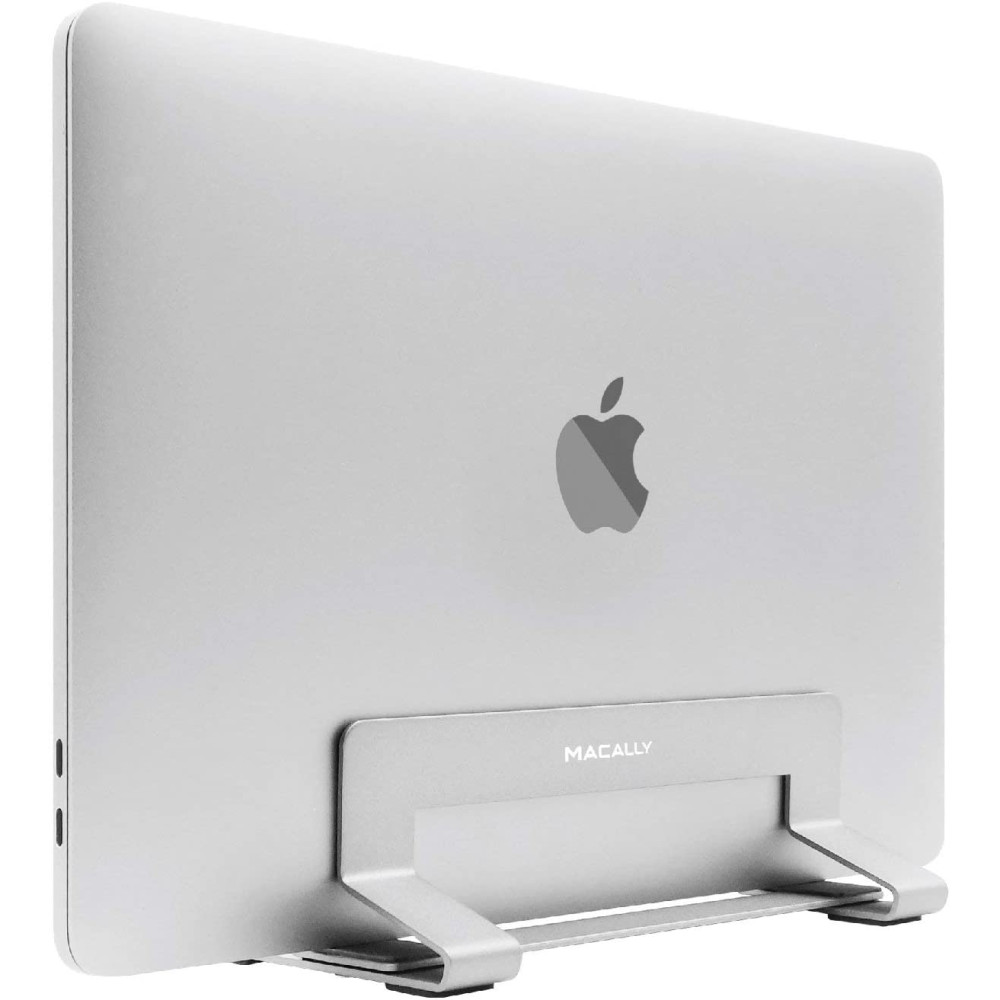 Macally Vertical Laptop Stand - Βάση από Μασίφ Ατσάλι για Macbook / Laptop 13" - 17" - Silver (VCSTANDA)