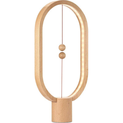 Allocacoc Heng Balance Lamp Ellipse - Διακοσμητικό Φωτιστικό με Μαγνητικό Διακόπτη - Light Wood - 2 Έτη Εγγύηση (DH0037/HBLEUB)