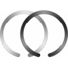 ESR HaloLock MagSafe Universal Magnetic Ring - Αυτοκόλλητος Μαγνητικός Δακτύλιος MagSafe - 2 Τεμάχια - Black / Silver (4894240111130)