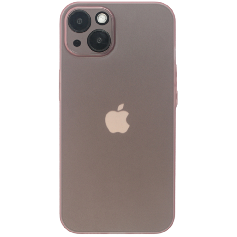 Vivid Θήκη Σιλικόνης Slim Apple iPhone 13 -Transparent / Pink (VISLIM196PK)
