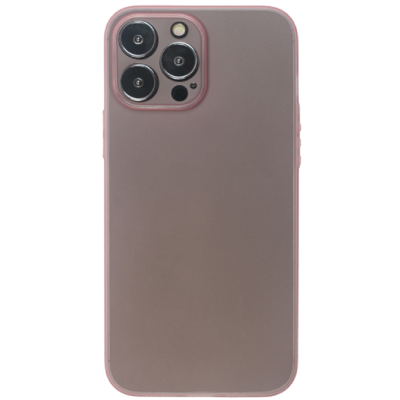 Vivid Θήκη Σιλικόνης Slim Apple iPhone 13 Pro Max - Transparent / Pink (VISLIM198PK)