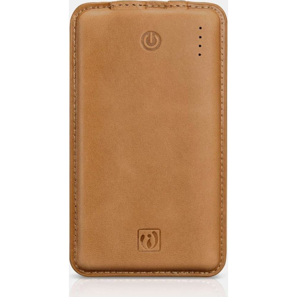 iCarer Vintage Leather PowerBank με Δερμάτινη Επένδυση / Φορητή Μπαταρία Φόρτισης με 1 x USB-A - 8000mAh - Brown (IYD0002-GG)