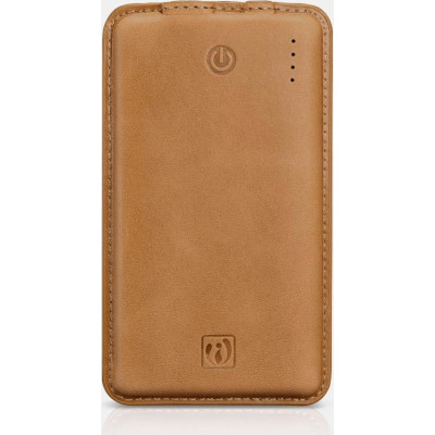 iCarer Vintage Leather PowerBank με Δερμάτινη Επένδυση / Φορητή Μπαταρία Φόρτισης με 1 x USB-A - 8000mAh - Brown (IYD0002-GG)