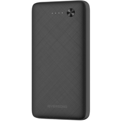 Riversong Horizon 20 Powerbank Φορητή Μπαταρία Φόρτισης - 2 x USB-A / 1 x Type-C / 1 x MicroUSB - 20000mAh - 2.4A - Black - 2 Έτη Εγγύηση (PB31B)