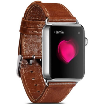 iCarer Watch Band - Δερμάτινο Λουράκι Apple Watch SE/11/10/9/8/7/6/5/4 (42/41/40mm) - Brown (RIW103)