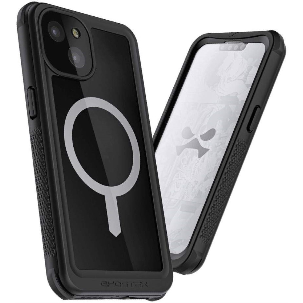 Ghostek Nautical 4 - Ανθεκτική Αδιάβροχη Θήκη MagSafe με Περιστρεφόμενο Κλιπ Ζώνης - Apple iPhone 13 - Black (GHOCAS2877)