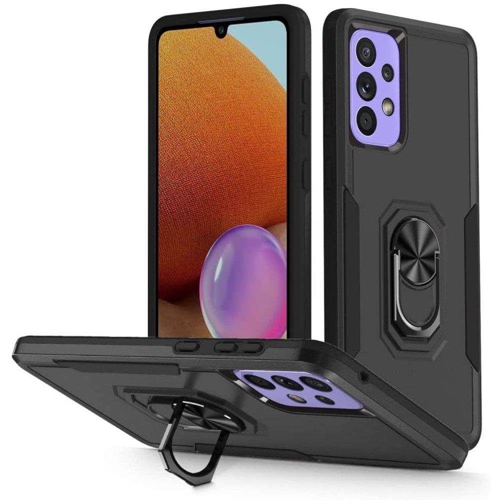 Tech Protect Magring - Ανθεκτική Θήκη Samsung Galaxy A53 5G με Μεταλλικό Ring Holder - Black (9589046920424)