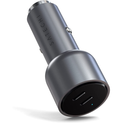Satechi Dual USB-C PD Car Charger για iPad / iPhone - Φορτιστής Αυτοκινήτου με 2 x Type-C - 40W (ST-U2C40CCM)