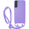 Vivid Silicone Strap - Θήκη Σιλικόνης με Λουράκι Λαιμού - Samsung Galaxy S22 5G - Lilac (VISISTRAP217LILAC)