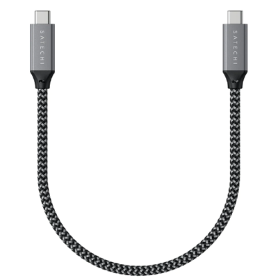 Satechi USB-4 40Gbps - Καλώδιο Φόρτισης και Μεταφοράς Δεδομένων - Type-C σε Type-C - 100W - 25cm (ST-U4C25M)