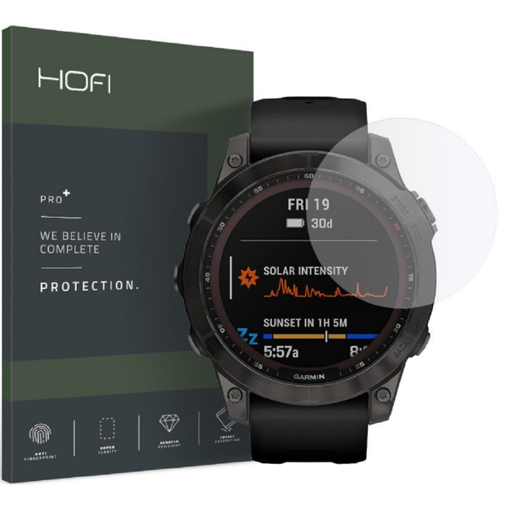 Hofi Premium Pro+ Tempered Glass - Αντιχαρακτικό Γυαλί Οθόνης Garmin Fenix 7 (9589046920868)