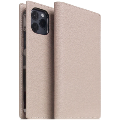 SLG Design D8 Full Grain Leather - Δερμάτινη Θήκη Flip Apple iPhone 13 Pro Max - Light Cream (SD-D8G-DC-IP13PM-LC)