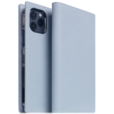 SLG Design D8 Full Grain Leather - Δερμάτινη Θήκη Flip Apple iPhone 13 Pro Max - Powder Blue (SD-D8G-DC-IP13PM-PB)