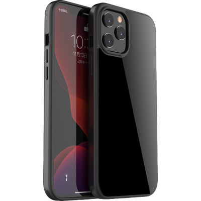 Bodycell Back Glass Aluminium Bumper - Θήκη με Πλάτη από Tempered Glass και Bumper Αλουμινίου - Apple iPhone 12 Pro Max - Black (5206015056628)