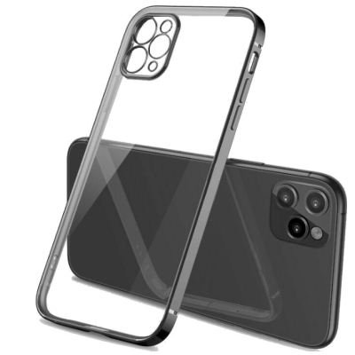 Bodycell HD Διάφανη Θήκη Σιλικόνης Apple iPhone 13 Pro Max - Black (5206015067402)