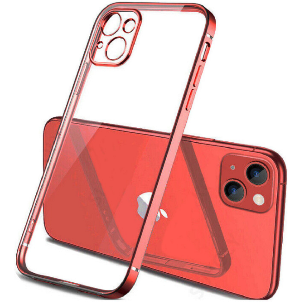 Bodycell HD Διάφανη Θήκη Σιλικόνης Apple iPhone 13 mini - Red (5206015067273)