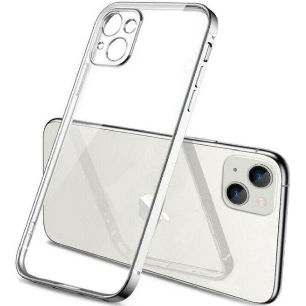 Bodycell HD Διάφανη Θήκη Σιλικόνης Apple iPhone 13 - Silver (5206015067334)