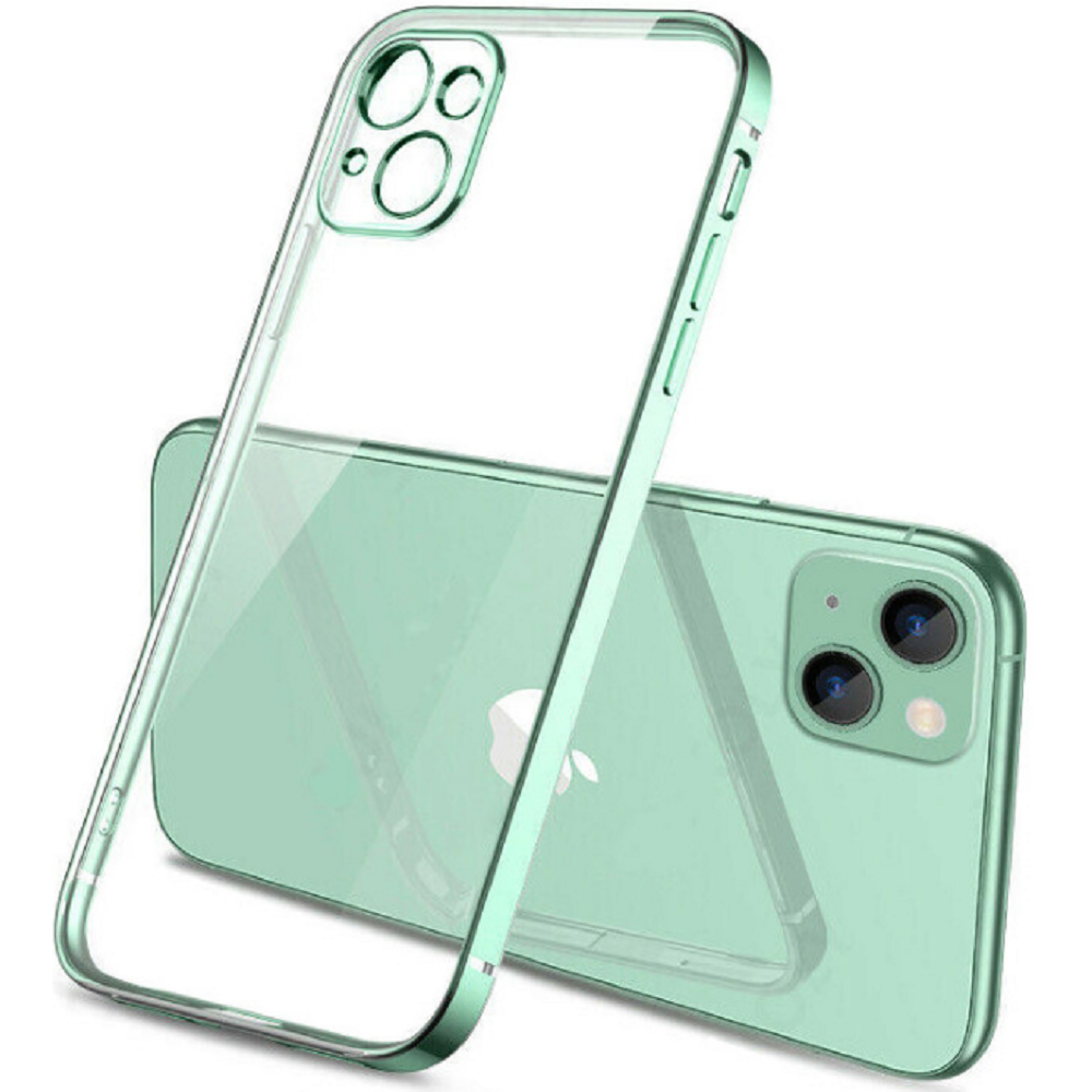 Bodycell HD Διάφανη Θήκη Σιλικόνης Apple iPhone 13 - Green (5206015067310)