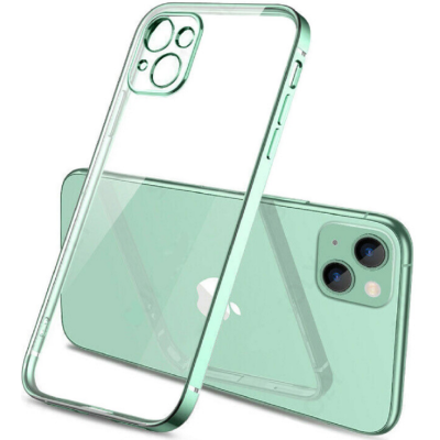 Bodycell HD Διάφανη Θήκη Σιλικόνης Apple iPhone 13 - Green (5206015067310)