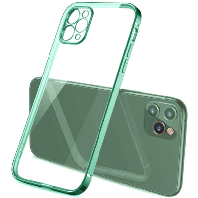 Bodycell HD Διάφανη Θήκη Σιλικόνης Apple iPhone 13 Pro - Green (5206015067365)