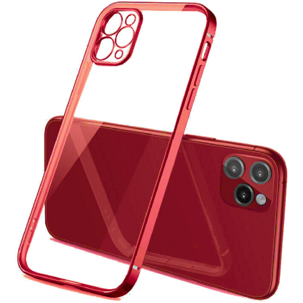 Bodycell HD Διάφανη Θήκη Σιλικόνης Apple iPhone 13 Pro - Red (5206015067372)