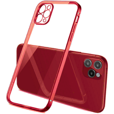 Bodycell HD Διάφανη Θήκη Σιλικόνης Apple iPhone 13 Pro - Red (5206015067372)