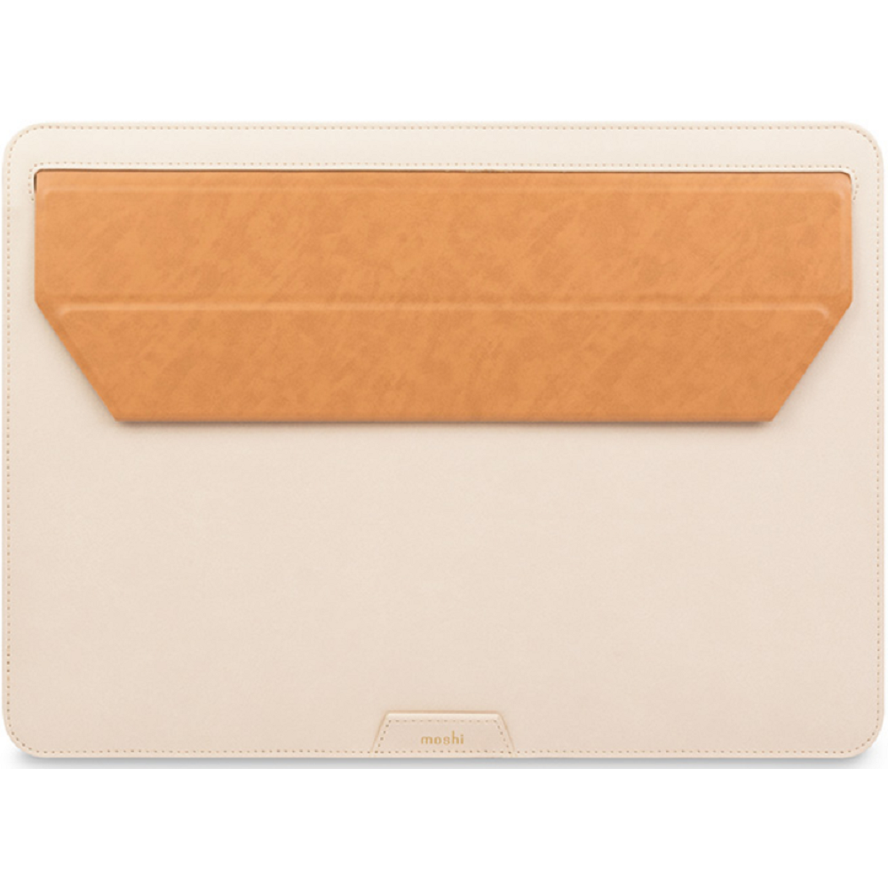 Moshi Muse 14" 3-in-1 Laptop Sleeve - Eco-Leather Θήκη για MacBook Pro 14" 2021 - Seashell White (99MO034102)