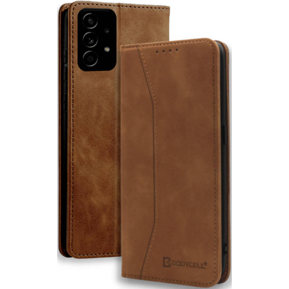 Bodycell Θήκη - Πορτοφόλι Samsung Galaxy A73 5G - Brown (5206015000904)
