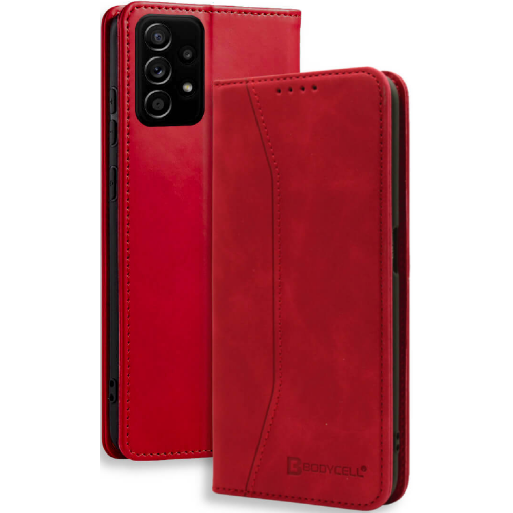 Bodycell Θήκη - Πορτοφόλι Samsung Galaxy A73 5G - Red (5206015000911)