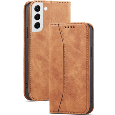Bodycell Θήκη - Πορτοφόλι Samsung Galaxy S22 5G - Brown (5206015058585)