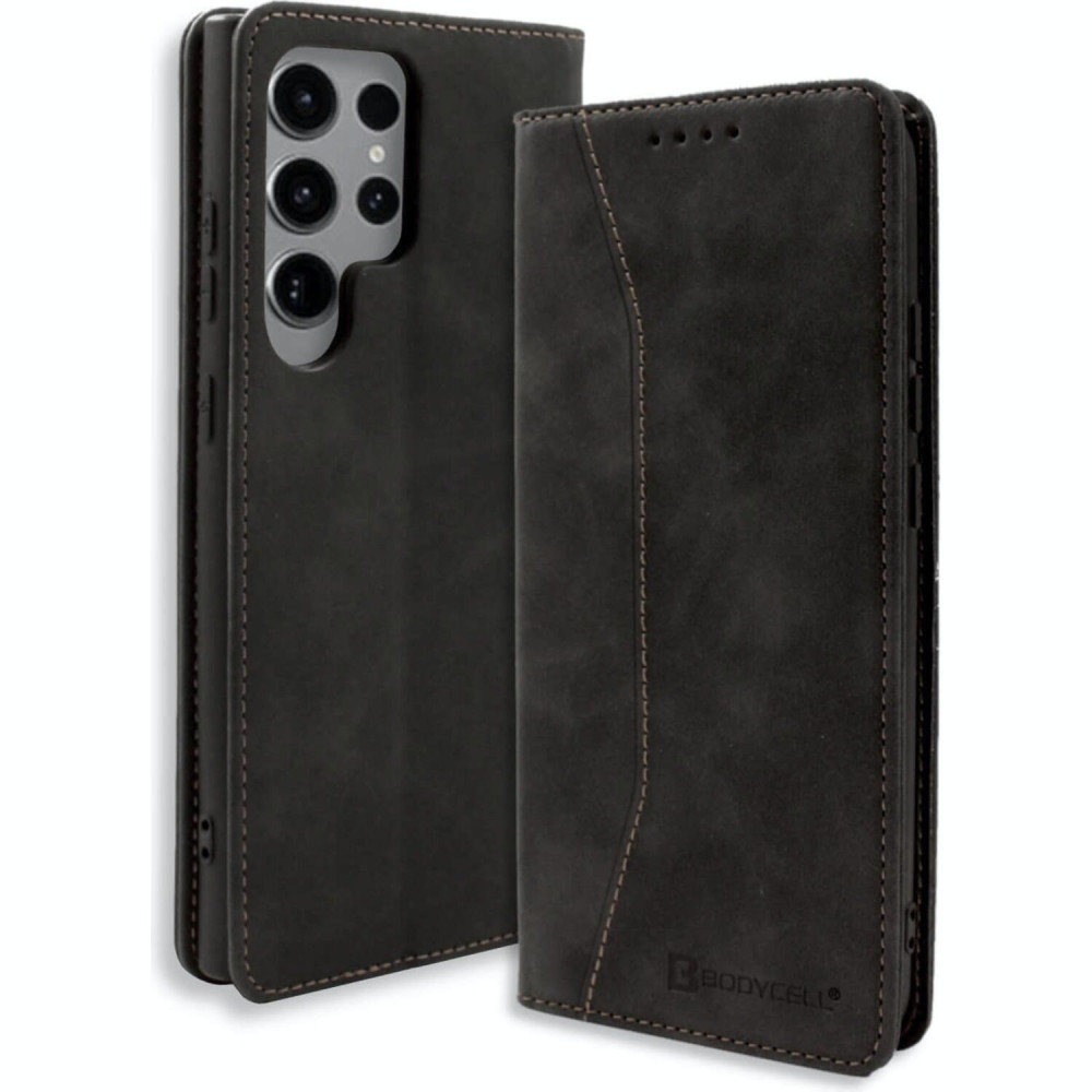 Bodycell Θήκη - Πορτοφόλι Samsung Galaxy S22 Ultra 5G - Black (5206015058448)