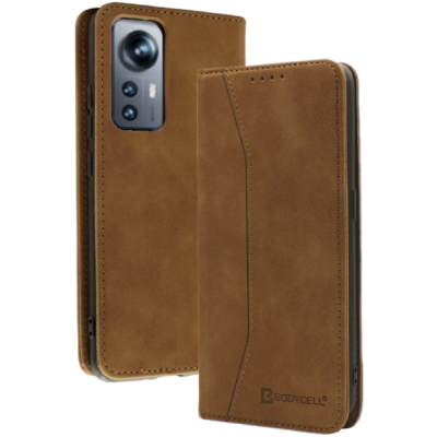 Bodycell Θήκη - Πορτοφόλι Xiaomi 12 / 12X - Brown (5206015059292)