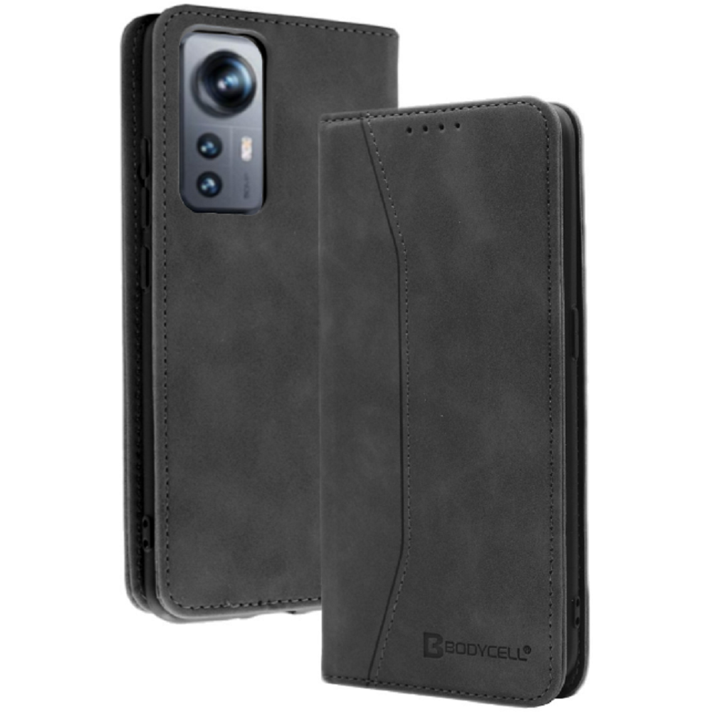 Bodycell Θήκη - Πορτοφόλι Xiaomi 12 / 12X - Black (5206015059285)