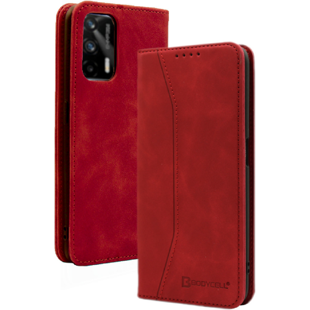Bodycell Θήκη - Πορτοφόλι Realme GT 5G - Red (5206015059131)