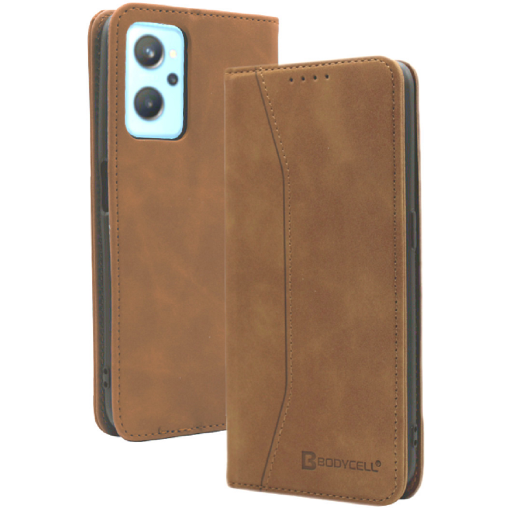Bodycell Θήκη - Πορτοφόλι Realme 9i - Brown (5206015000997)