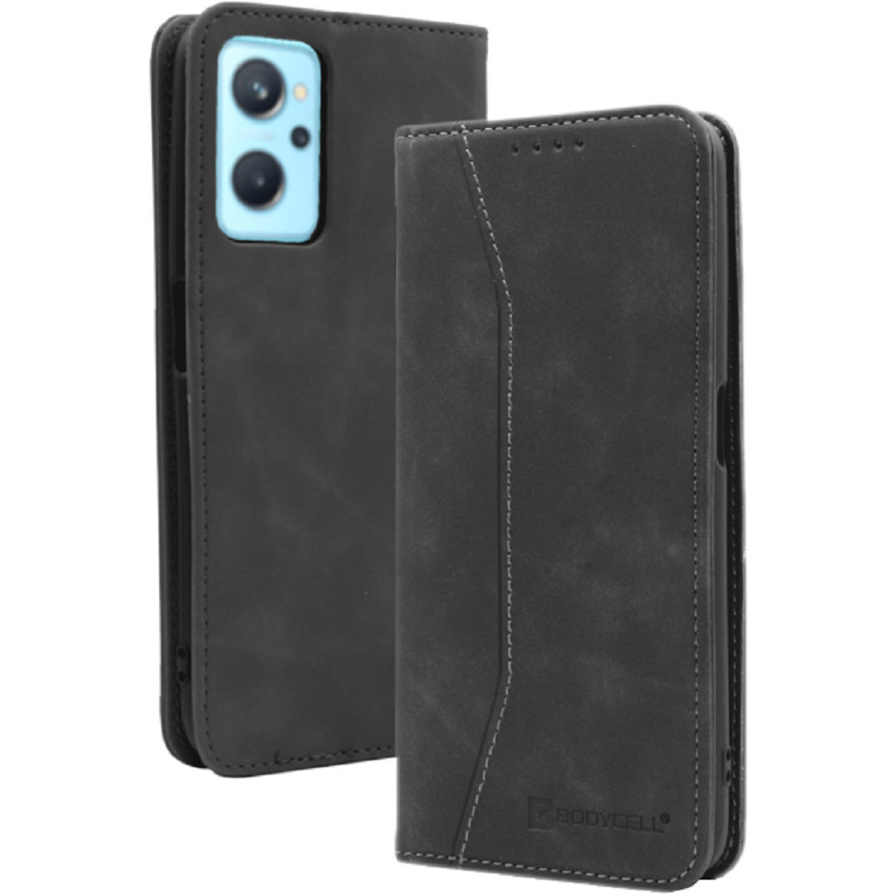 Bodycell Θήκη - Πορτοφόλι Realme 9i - Black (5206015000980)
