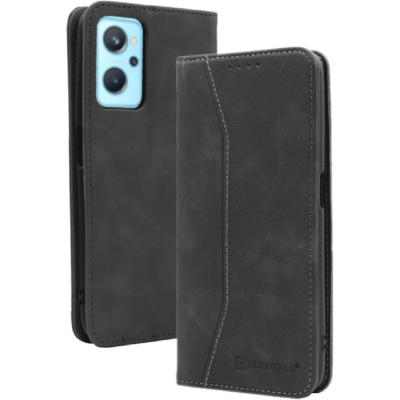 Bodycell Θήκη - Πορτοφόλι Realme 9i - Black (5206015000980)