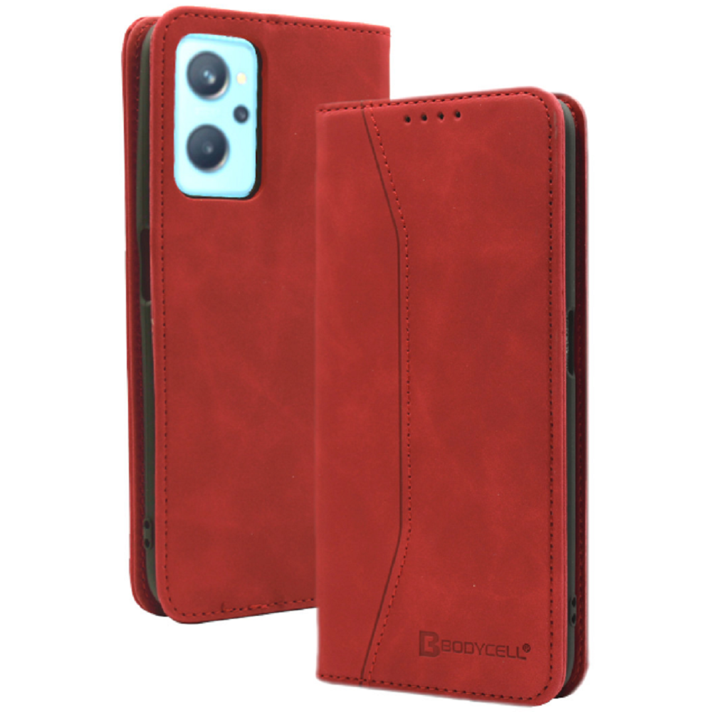 Bodycell Θήκη - Πορτοφόλι Realme 9i - Red (5206015001000)
