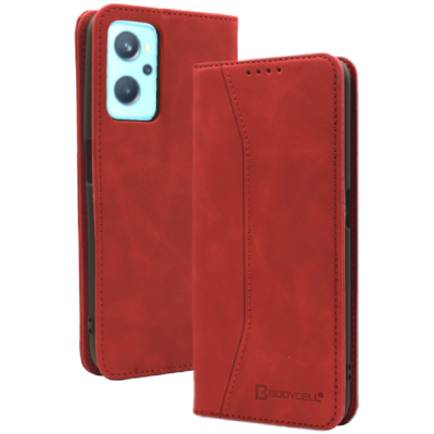 Bodycell Θήκη - Πορτοφόλι Realme 9i - Red (5206015001000)