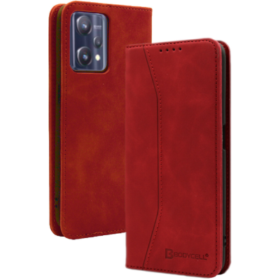 Bodycell Θήκη - Πορτοφόλι Realme 9 Pro - Red (5206015059612)