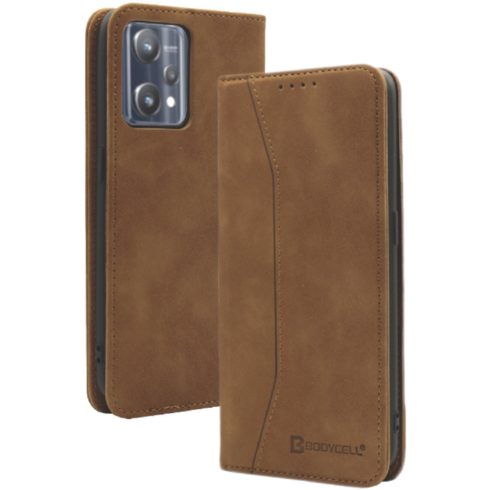 Bodycell Θήκη - Πορτοφόλι Realme 9 Pro - Brown (5206015059537)