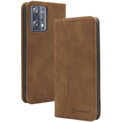 Bodycell Θήκη - Πορτοφόλι Realme 9 Pro - Brown (5206015059537)