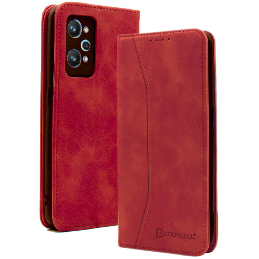 Bodycell Θήκη - Πορτοφόλι Realme GT Neo 2 - Red (5206015059247)